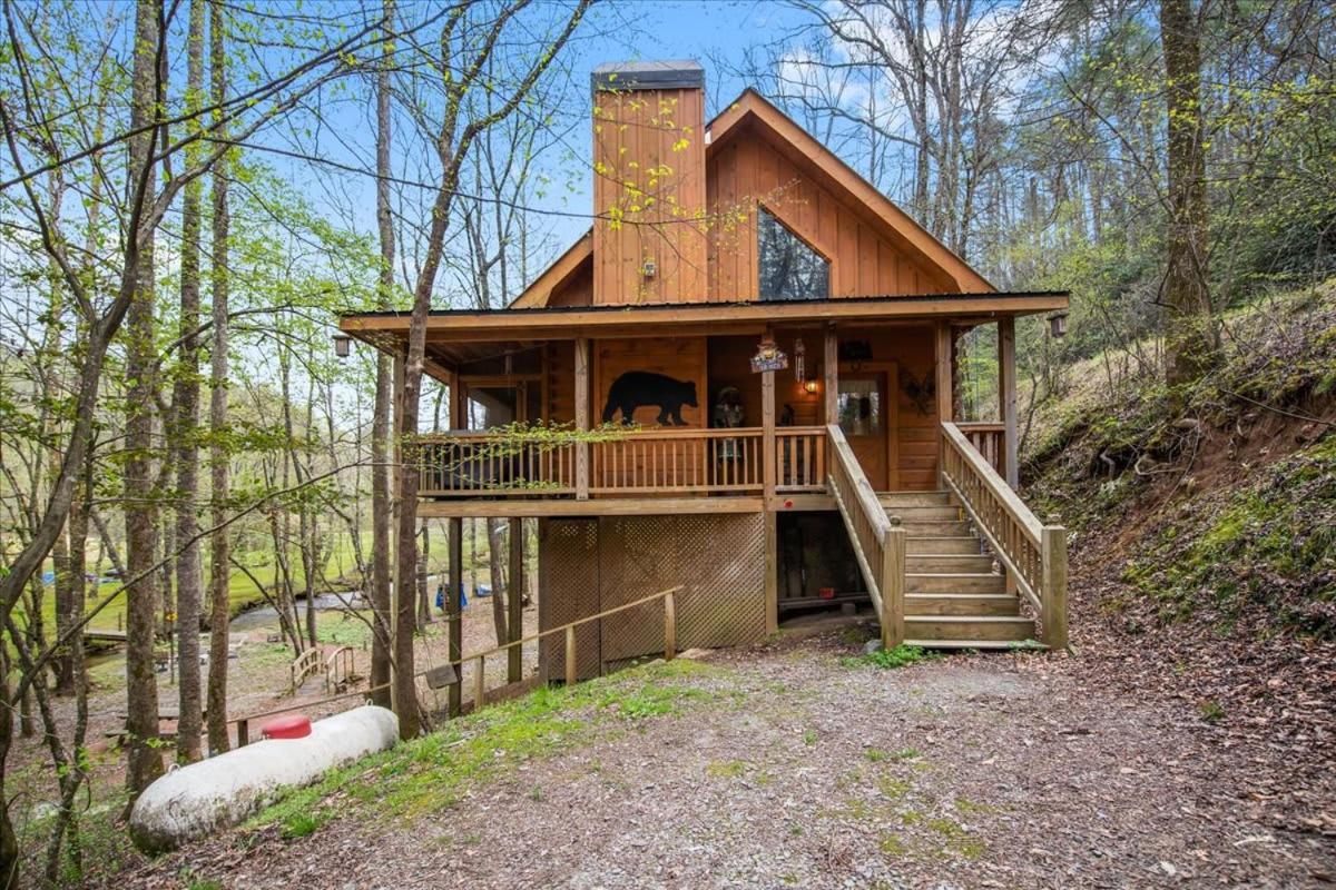 Cozy Cabin Beside Briar Creek, Fire Pit, Wifi Villa Ellijay Exterior photo